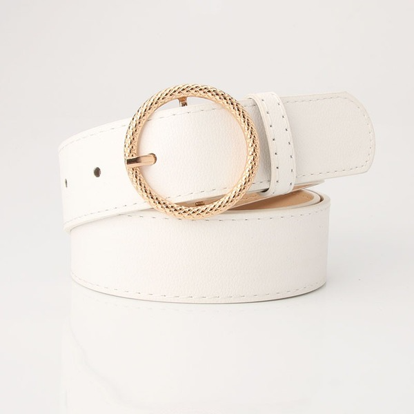 Bulk Jewelry Wholesale faux leather alloy embossed round buckle Womenbelt JDC-WB-syc003 Wholesale factory from China YIWU China