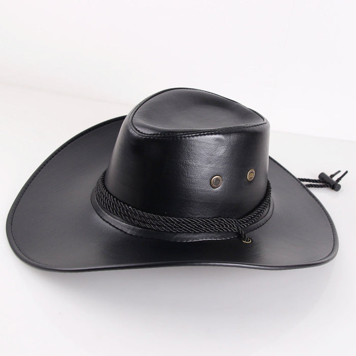 Wholesale Faux Leather Sun Hats JDC-FH-GSSS008 Fashionhat 双硕 balck M Wholesale Jewelry JoyasDeChina Joyas De China