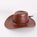 Wholesale Faux Leather Sun Hats JDC-FH-GSSS008 Fashionhat 双硕 khaki M Wholesale Jewelry JoyasDeChina Joyas De China