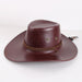 Wholesale Faux Leather Sun Hats JDC-FH-GSSS008 Fashionhat 双硕 red brown M Wholesale Jewelry JoyasDeChina Joyas De China
