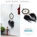 Wholesale feather dream catcher pendant JDC-DC-LZ020 Dreamcatcher 联缀 black Wholesale Jewelry JoyasDeChina Joyas De China