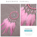 Wholesale feather dream catcher pendant JDC-DC-LZ020 Dreamcatcher 联缀 pink Wholesale Jewelry JoyasDeChina Joyas De China