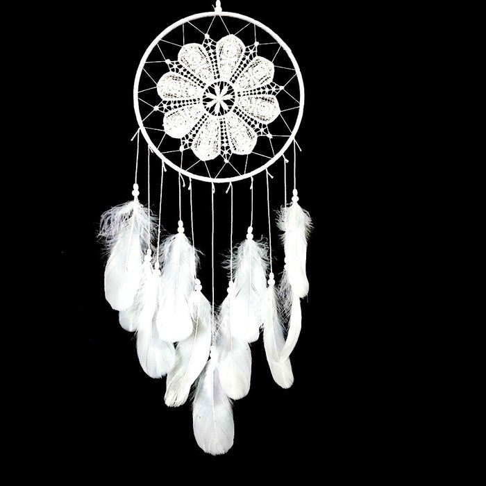 Wholesale feather lace dream catcher JDC-DC-LZ032 Dreamcatcher 联缀 1 Wholesale Jewelry JoyasDeChina Joyas De China