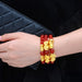 Wholesale Feng Shui alloy glass paint bracelet JDC-BT-Sanw024 Bracelet 散物 8mm red one Wholesale Jewelry JoyasDeChina Joyas De China