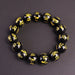 Wholesale Feng Shui imitation obsidian agate glass bracelet JDC-BT-Sanw022 Bracelet 散物 8mm Wholesale Jewelry JoyasDeChina Joyas De China