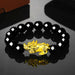 Wholesale Feng Shui Resin Alloy Sand Gold Bracelet JDC-BT-Sanw001 Bracelet 散物 I 12mm obsidian Wholesale Jewelry JoyasDeChina Joyas De China