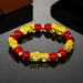 Wholesale Feng Shui Resin Alloy Sand Gold Bracelet JDC-BT-Sanw001 Bracelet 散物 N 8mm Red agate Wholesale Jewelry JoyasDeChina Joyas De China