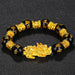 Wholesale Feng Shui Resin Alloy Sand Gold Bracelet JDC-BT-Sanw001 Bracelet 散物 R 12mm obsidian Wholesale Jewelry JoyasDeChina Joyas De China