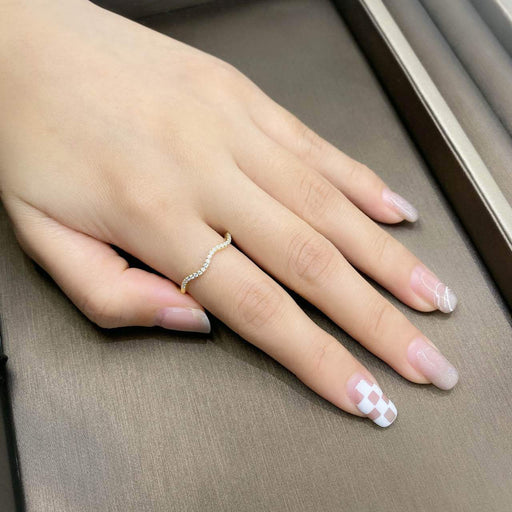 Wholesale fine diamond irregular ring JDC-RS-Liuliu004 Rings 六六 Wholesale Jewelry JoyasDeChina Joyas De China