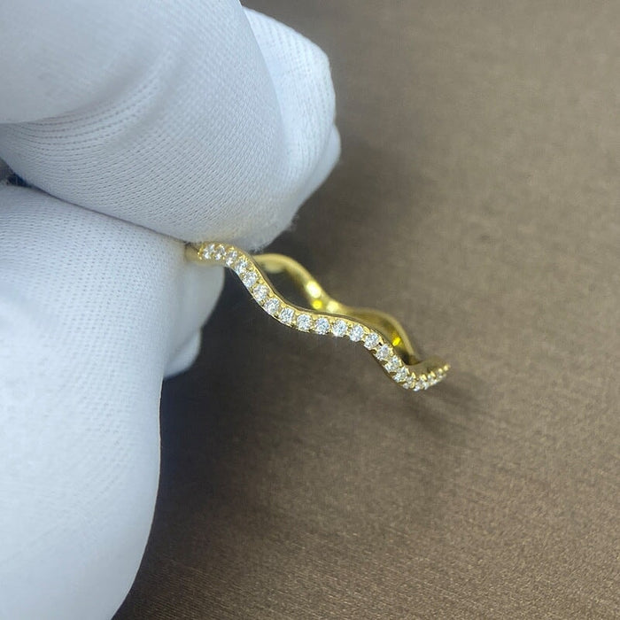 Wholesale fine diamond irregular ring JDC-RS-Liuliu004 Rings 六六 Wholesale Jewelry JoyasDeChina Joyas De China