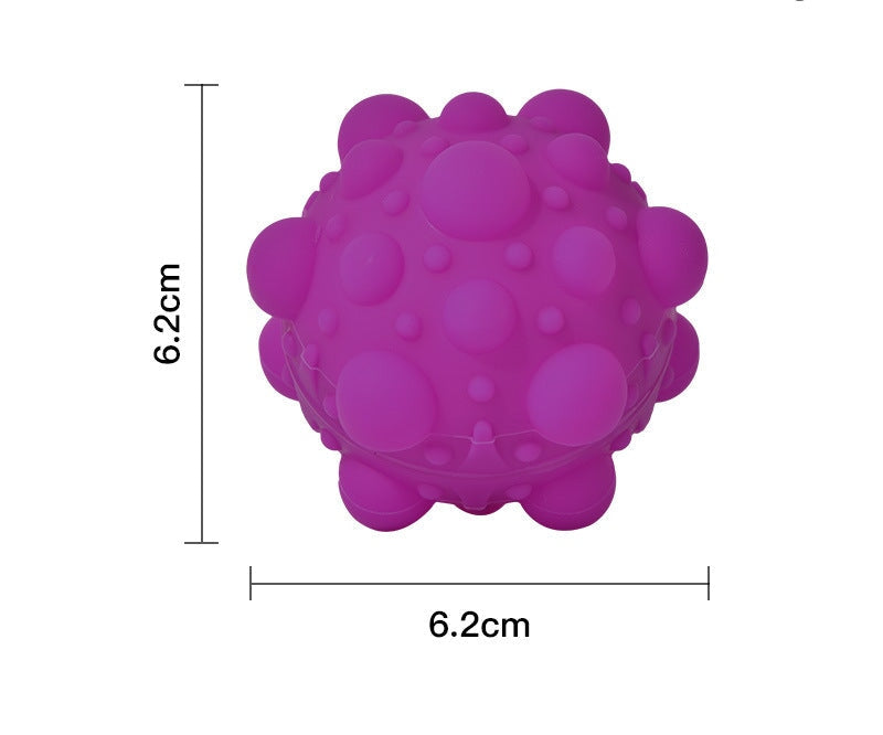 Wholesale Finger Press Bubble Ball Silicone 3D Decompression Ball MOQ≥2 JDC-TOY-SHANL001 fidgets toy 闪亮 Purple Wholesale Jewelry JoyasDeChina Joyas De China