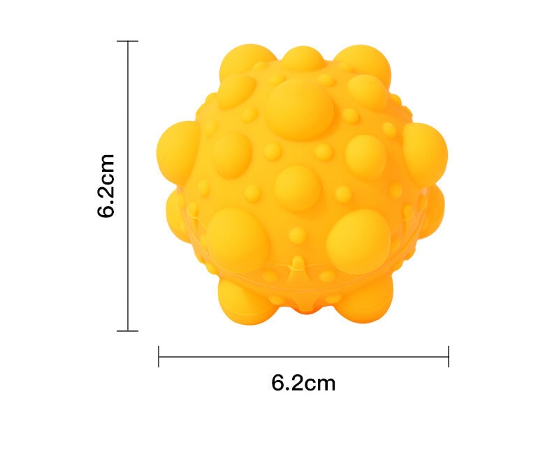 Wholesale Finger Press Bubble Ball Silicone 3D Decompression Ball MOQ≥2 JDC-TOY-SHANL001 fidgets toy 闪亮 Yellow Wholesale Jewelry JoyasDeChina Joyas De China