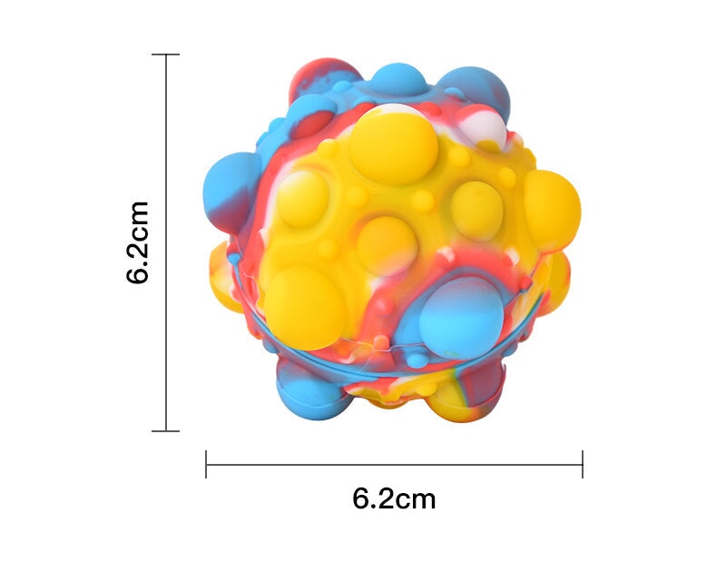 Wholesale Finger Press Bubble Ball Silicone 3D Decompression Ball MOQ≥2 JDC-TOY-SHANL001 fidgets toy 闪亮 Yellow blue red Wholesale Jewelry JoyasDeChina Joyas De China