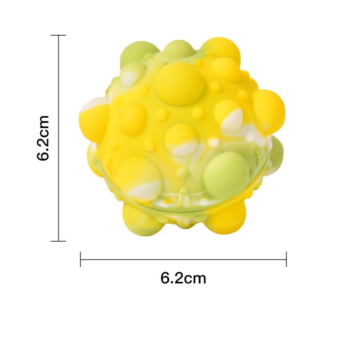 Wholesale Finger Press Bubble Ball Silicone 3D Decompression Ball MOQ≥2 JDC-TOY-SHANL001 fidgets toy 闪亮 Yellow green Wholesale Jewelry JoyasDeChina Joyas De China