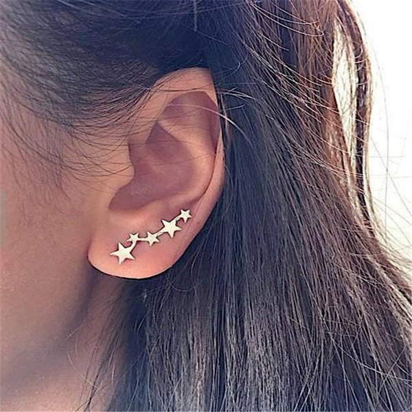 Bulk Jewelry Wholesale five-pointed star earrings ear nails JDC-ES-b052 Wholesale factory from China YIWU China