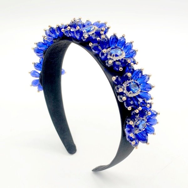 Wholesale flannel crystal headband JDC-HD-Yul014 Headband 雨灵 Wholesale Jewelry JoyasDeChina Joyas De China