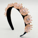 Wholesale flannel crystal headband JDC-HD-Yul014 Headband 雨灵 pink Wholesale Jewelry JoyasDeChina Joyas De China