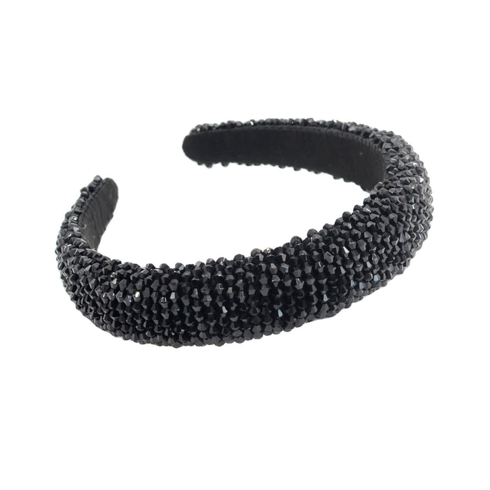 Wholesale flannel crystal sponge headband JDC-HD-Yul076 Headband 雨灵 Wholesale Jewelry JoyasDeChina Joyas De China
