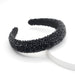 Wholesale flannel crystal sponge headband JDC-HD-Yul076 Headband 雨灵 black Wholesale Jewelry JoyasDeChina Joyas De China
