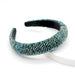 Wholesale flannel crystal sponge headband JDC-HD-Yul076 Headband 雨灵 green Wholesale Jewelry JoyasDeChina Joyas De China