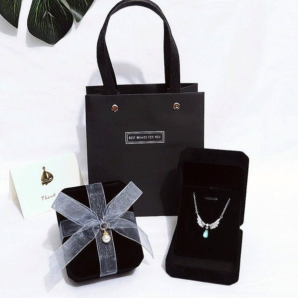 Wholesale flannel jewelry gift packaging box JDC-JP-HuaJ003 Jewelry packaging 花涧 Wholesale Jewelry JoyasDeChina Joyas De China