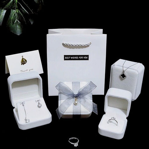 Wholesale flannel jewelry gift packaging box JDC-JP-HuaJ003 Jewelry packaging 花涧 Wholesale Jewelry JoyasDeChina Joyas De China
