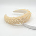 Wholesale flannel pearl headband JDC-HD-Yul074 Headband 雨灵 yellow Wholesale Jewelry JoyasDeChina Joyas De China