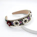 Wholesale flannel pearl rhinestone headband JDC-HD-Yul016 Headband 雨灵 Wholesale Jewelry JoyasDeChina Joyas De China