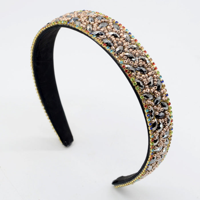 Wholesale flannel rhinestone headband JDC-HD-Yul005 Headband 雨灵 black B Wholesale Jewelry JoyasDeChina Joyas De China