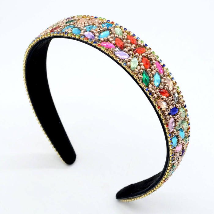 Wholesale flannel rhinestone headband JDC-HD-Yul005 Headband 雨灵 color Wholesale Jewelry JoyasDeChina Joyas De China
