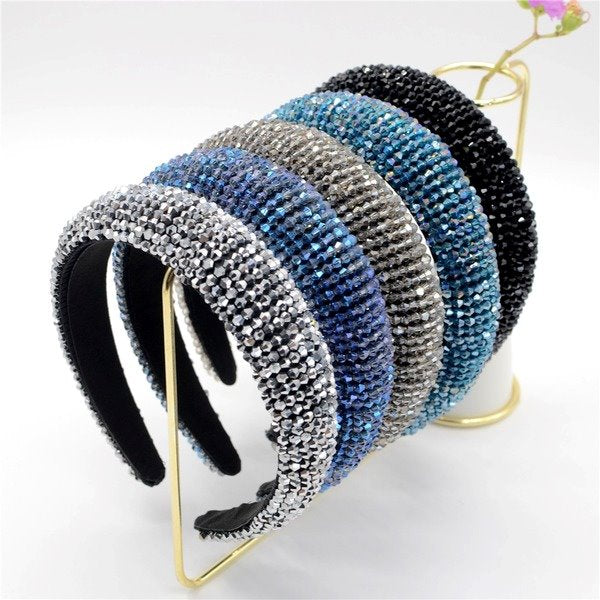 Wholesale flannel sponge crystal headband JDC-HD-Yul018 Headband 雨灵 Wholesale Jewelry JoyasDeChina Joyas De China