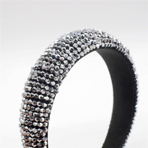 Wholesale flannel sponge crystal headband JDC-HD-Yul018 Headband 雨灵 Wholesale Jewelry JoyasDeChina Joyas De China