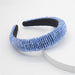 Wholesale flannel sponge crystal headband JDC-HD-Yul018 Headband 雨灵 light blue Wholesale Jewelry JoyasDeChina Joyas De China