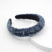 Wholesale flannel sponge crystal headband JDC-HD-Yul018 Headband 雨灵 navy Wholesale Jewelry JoyasDeChina Joyas De China