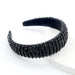 Wholesale flannel sponge crystal headband JDC-HD-Yul033 Headband 雨灵 black Wholesale Jewelry JoyasDeChina Joyas De China