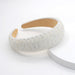Wholesale flannel sponge crystal headband JDC-HD-Yul033 Headband 雨灵 white Wholesale Jewelry JoyasDeChina Joyas De China