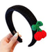 Wholesale flannel woolen cherry sponge headband JDC-HD-GSHX038 Headband 恒曦 Wholesale Jewelry JoyasDeChina Joyas De China