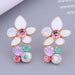 Wholesale flash Diamond Flower personalized earrings and Earrings JDC-ES-WY088 Earrings JoyasDeChina 1# Wholesale Jewelry JoyasDeChina Joyas De China