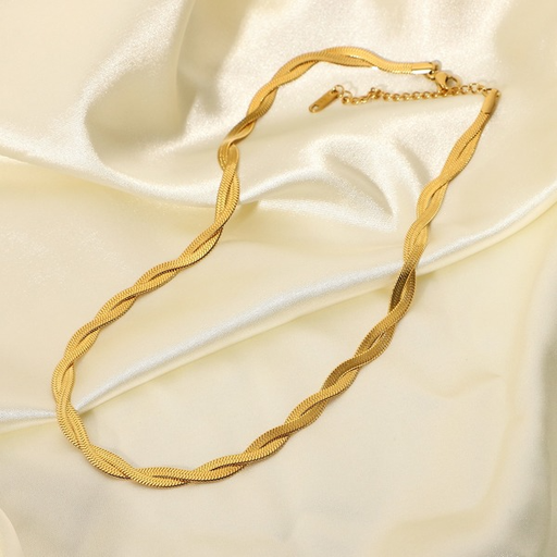 Wholesale Flat snake chain necklace jewelry women JDC-NE-JD215 necklaces JoyasDeChina Wholesale Jewelry JoyasDeChina Joyas De China