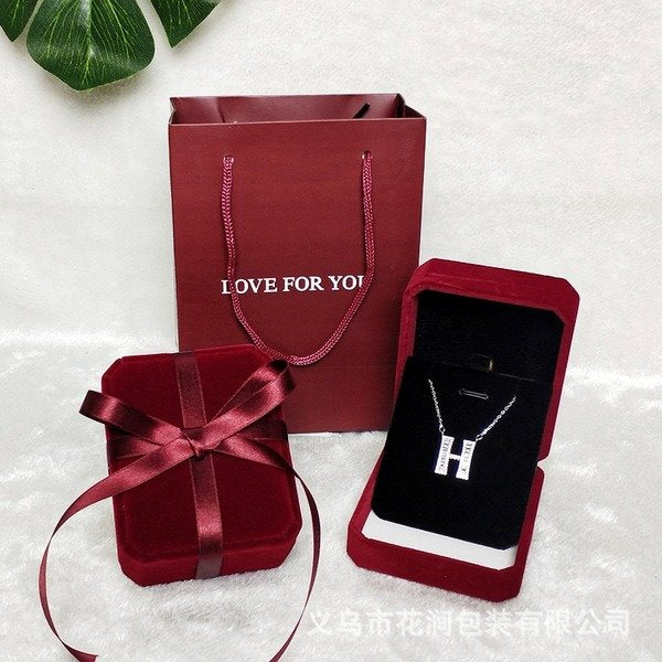 Wholesale flip flannel jewelry packaging box JDC-JP-HuaJ002 Jewelry packaging 花涧 Wholesale Jewelry JoyasDeChina Joyas De China