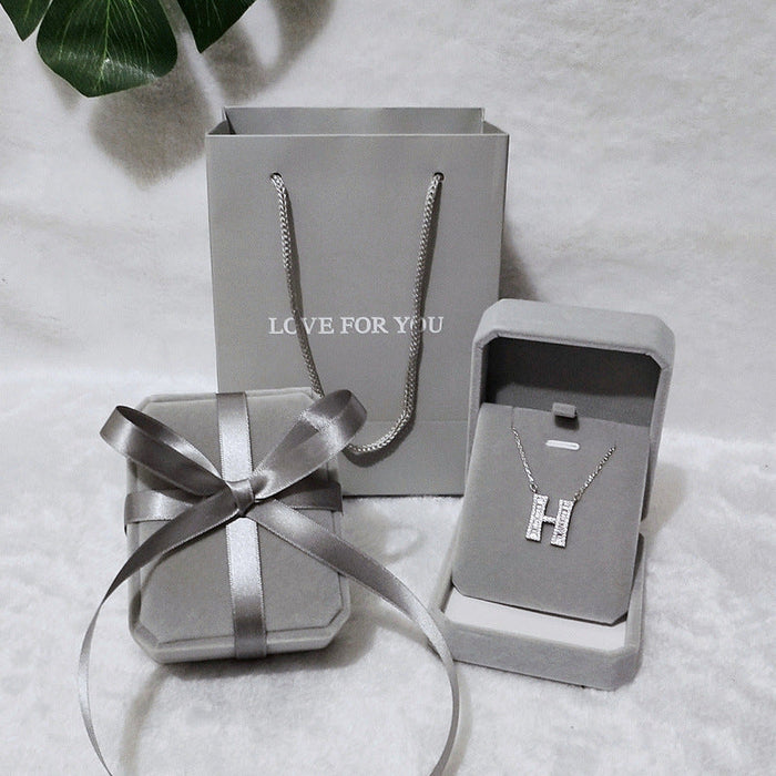 Wholesale flip flannel jewelry packaging box JDC-JP-HuaJ002 Jewelry packaging 花涧 grey Ring box 5x4.5x4(only box) Wholesale Jewelry JoyasDeChina Joyas De China