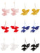 Wholesale flower beaded earrings JDC-ES-ManY006 Earrings 满溢 Wholesale Jewelry JoyasDeChina Joyas De China