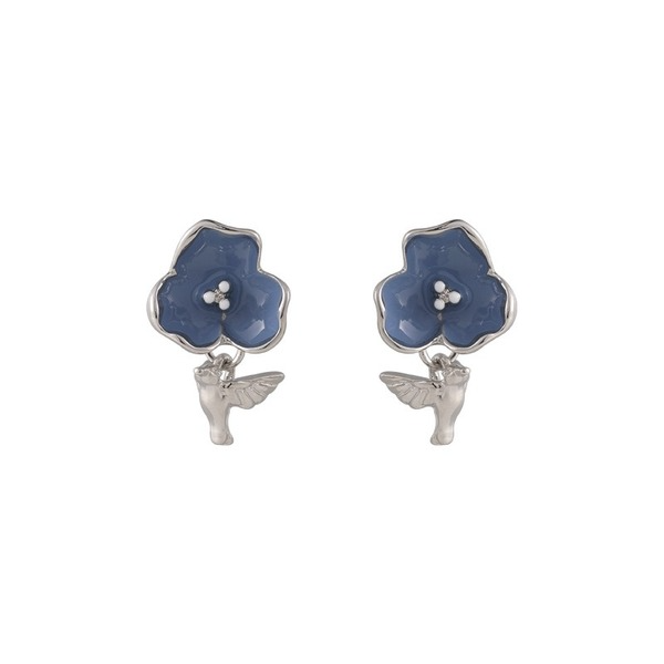 Wholesale flower bird alloy earrings JDC-ES-W407 Earrings JoyasDeChina Wholesale Jewelry JoyasDeChina Joyas De China