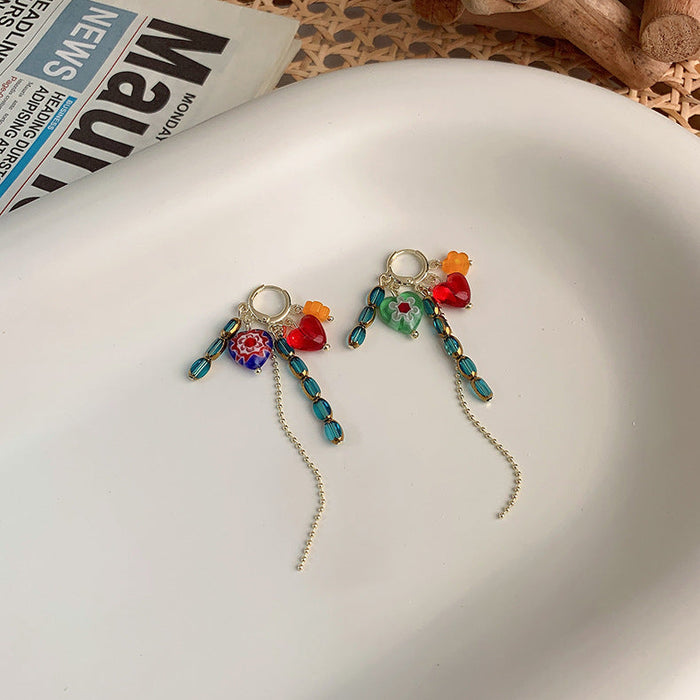 Wholesale flower earrings and Earrings JDC-ES-MS159 Earrings JoyasDeChina B green Wholesale Jewelry JoyasDeChina Joyas De China