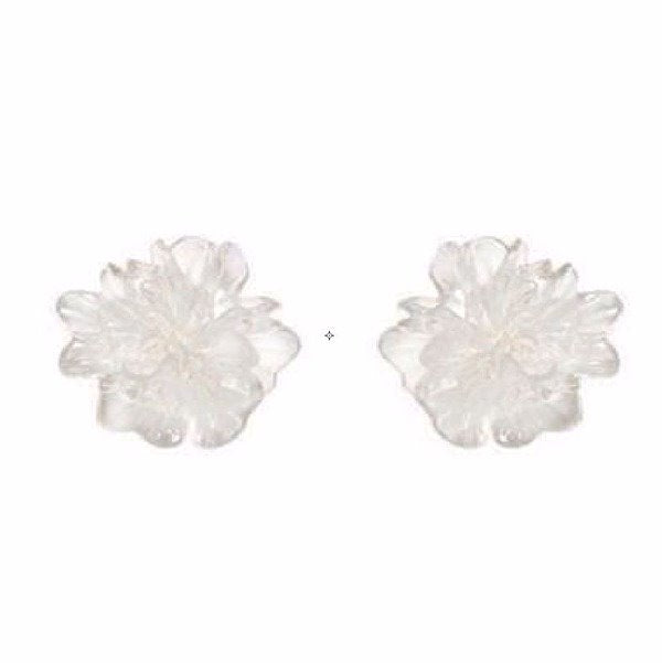 Wholesale flower metal earrings JDC-ES-WN011 Earrings 薇妮 Wholesale Jewelry JoyasDeChina Joyas De China