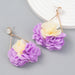 Wholesale Flower Multilayer Braided Fabric Alloy Earrings JDC-ES-JL958 Earrings 氿乐 Wholesale Jewelry JoyasDeChina Joyas De China