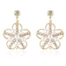 Wholesale flower pearl hollow alloy earrings JDC-ES-TC193 Earrings JoyasDeChina golden Wholesale Jewelry JoyasDeChina Joyas De China