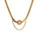 Wholesale flower pearl stainless steel necklace JDC-NE-Jif019 Necklaces 集沣 gold Wholesale Jewelry JoyasDeChina Joyas De China