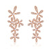 Wholesale Flower Zircon Copper Pearl Silver Pin Earrings JDC-ES-Mix007 Earrings 迷茜 rose gold Wholesale Jewelry JoyasDeChina Joyas De China