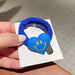 Wholesale fluorescent love smiling face Hair Scrunchies JDC-HS-GSFS006 Hair Scrunchies 夙尚 A292-1bule Wholesale Jewelry JoyasDeChina Joyas De China